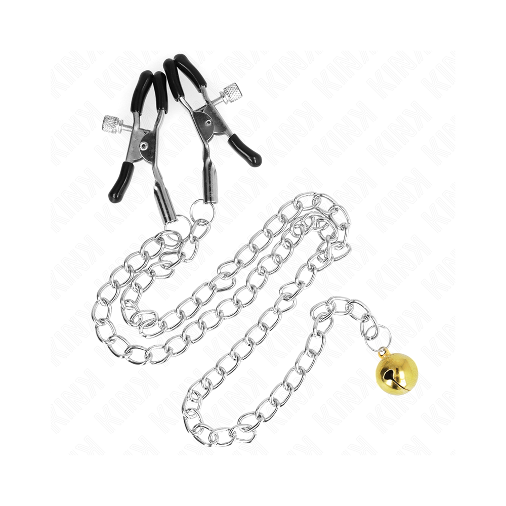 KINK - CHAIN NIPPLE CLAMPS WITH BELL 30 CM