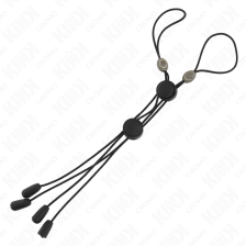 KINK - PINK DETAIL NIPPLE CLAMPS WITH BLACK ELASTIC