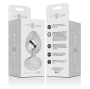 INTENSE - PLUG ANAL EN MÉTAL ALUMINIUM AVEC CRISTAL DARGENT TAILLE L