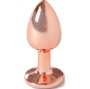 SECRETPLAY - METAL BUTT PLUG ROSE GOLD SMALL SIZE 7 CM