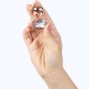 SECRETPLAY - PLUG ANAL DE METAL OURO ROSA TAMANHO PEQUENO 7 CM