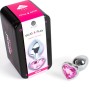 SECRETPLAY - PLUG ANAL EN MÉTAL COEUR FUCHSIA PETITE TAILLE 7 CM