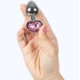 SECRETPLAY - TAPPO IN METALLO FUCSIA CUORE TAGLIA PICCOLA 7 CM