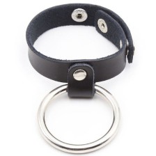 OHMAMA FETISH - METAL COCK RING WITH BALL DIVIDER