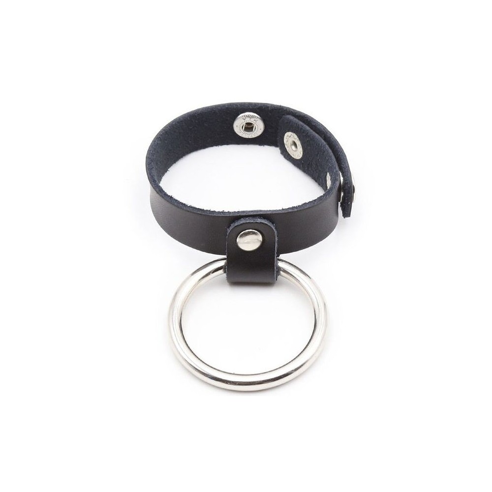 OHMAMA FETISH - METAL COCK RING WITH BALL DIVIDER