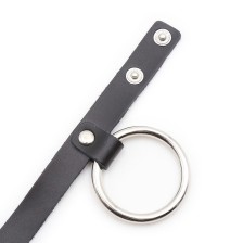 OHMAMA FETISH - METAL COCK RING WITH BALL DIVIDER