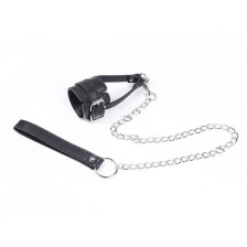 OHMAMA FETISH - COCK RING WITH METAL LEASH CHAIN