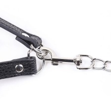 OHMAMA FETISH - COCK RING WITH METAL LEASH CHAIN