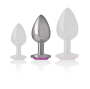 INTENSE - ALUMINIUM-METALL-ANAL-STECKER ROSA HERZ GRÖSSE M