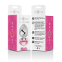 INTENSE - PLUG ANALE IN METALLO ALLUMINIO CUORE ROSA TAGLIA M