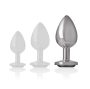 INTENSE - PLUG ANAL MÉTAL ALUMINIUM COEUR BLANC TAILLE L