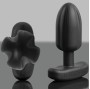 ELECTRASTIM - TARTARUS ANAL PLUG QUADRIPOLAR SILICONE BLACK