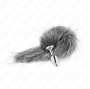 KINK - ANAL PLUG SIZE S 7 X 3 CM WITH SYNTHETIC TAIL 40 CM GREY