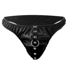 DARKNESS - BLACK UNDERPANTS WITH LEASH