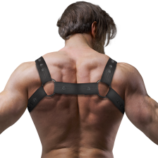 FETISH SUBMISSIVE ATTITUDE - CHEST SPORTS HARNESS ADJUSTABLE NEOPRENE MEN