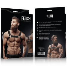 FETISH SUBMISSIVE ATTITUDE - CHEST SPORTS HARNESS ADJUSTABLE NEOPRENE MEN