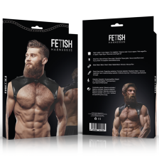 FETISH SUBMISSIVE ATTITUDE - BRIGADE NECK HARNESS ADJUSTABLE ECO LEATHER MEN