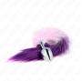 KINK - PLUG ANAL TAMANHO L 10 X 4 CM COM CAUDA SINTÉTICA 40 CM ROXO