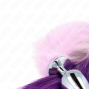 KINK - PLUG ANAL TAMANHO L 10 X 4 CM COM CAUDA SINTÉTICA 40 CM ROXO