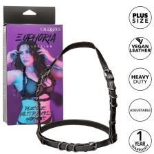 CALEXOTICS - EUPHORIA PLUS SIZE HALTER BUCKLE HARNESS BLACK