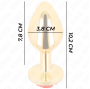 KINK - PLUG ANAL OR ROSE ROUGE TAILLE L