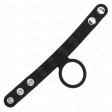 KINK - LEDER PENISRING 3,5 CM MIT DRUCKVERSCHLUSS 23 X 2 CM