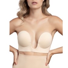 BYE-BRA - BRA WITHOUT HANDLES SHAPE U BEIGE CUP C