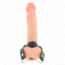 KINK - PENIS RING WITH "D" SHAPE RINGS 18.5 X 3.3 CM