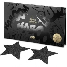 BIJOUX INDISCRETS - CAPPUCCI PER CAPEZZOLI INDISCRETI BLACK STAR FLASH