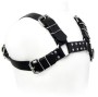 LEATHER BODY - BLACK BULL DOG HARNESS