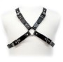 LEATHER BODY - BLACK BUCKLE HARNESS FOR MEN