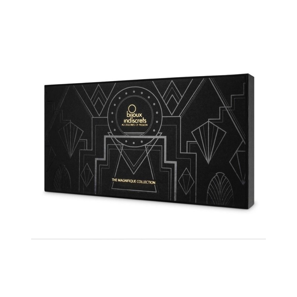 BIJOUX INDISCRETS - COLAR MAGNÍFICO DE METAL COM FRANJAS DOURADAS