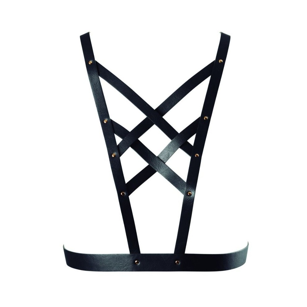 BIJOUX INDISCRETS - MAZE CROSSOVER HARNESS MIT SCHWARZEM HALSBAND