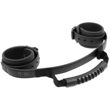 FETISH SUBMISSIVE - CUFFS WITH PULLER WITH NEOPRENE LINING