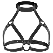 FETISH SUBMISSIVE BONDAGE - ADJUSTABLE CHEST HARNESS