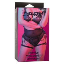 CALEXOTICS - EUPHORIA MULTICAIN THIGH HARNESS PREMIUM TAMANHO PLUS