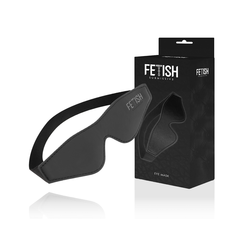 FETISH SUBMISSIVE - MASQUE EN CUIR VÉGAN AVEC DOUBLURE EN NÉOPRÈNE