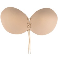 BYE-BRA - BH ADHESIVO ENTRELAZADO BEIGE CUP C