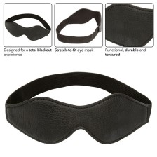 CALEXOTICS - NOCTURNAL EYE MASK PVC LEATHER BLACK