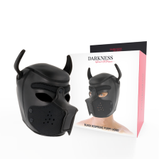 DARKNESS - NEOPRENE DOG HOOD WITH REMOVABLE MUZZLE M