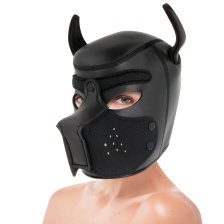 DARKNESS - NEOPRENE DOG HOOD WITH REMOVABLE MUZZLE M