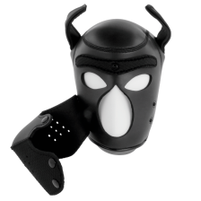 DARKNESS - NEOPRENE DOG HOOD WITH REMOVABLE MUZZLE M