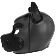 DARKNESS - NEOPRENE DOG HOOD WITH REMOVABLE MUZZLE M