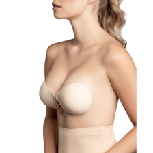 BYE-BRA - SUTI INVISÍVEL BEIGE COPO A