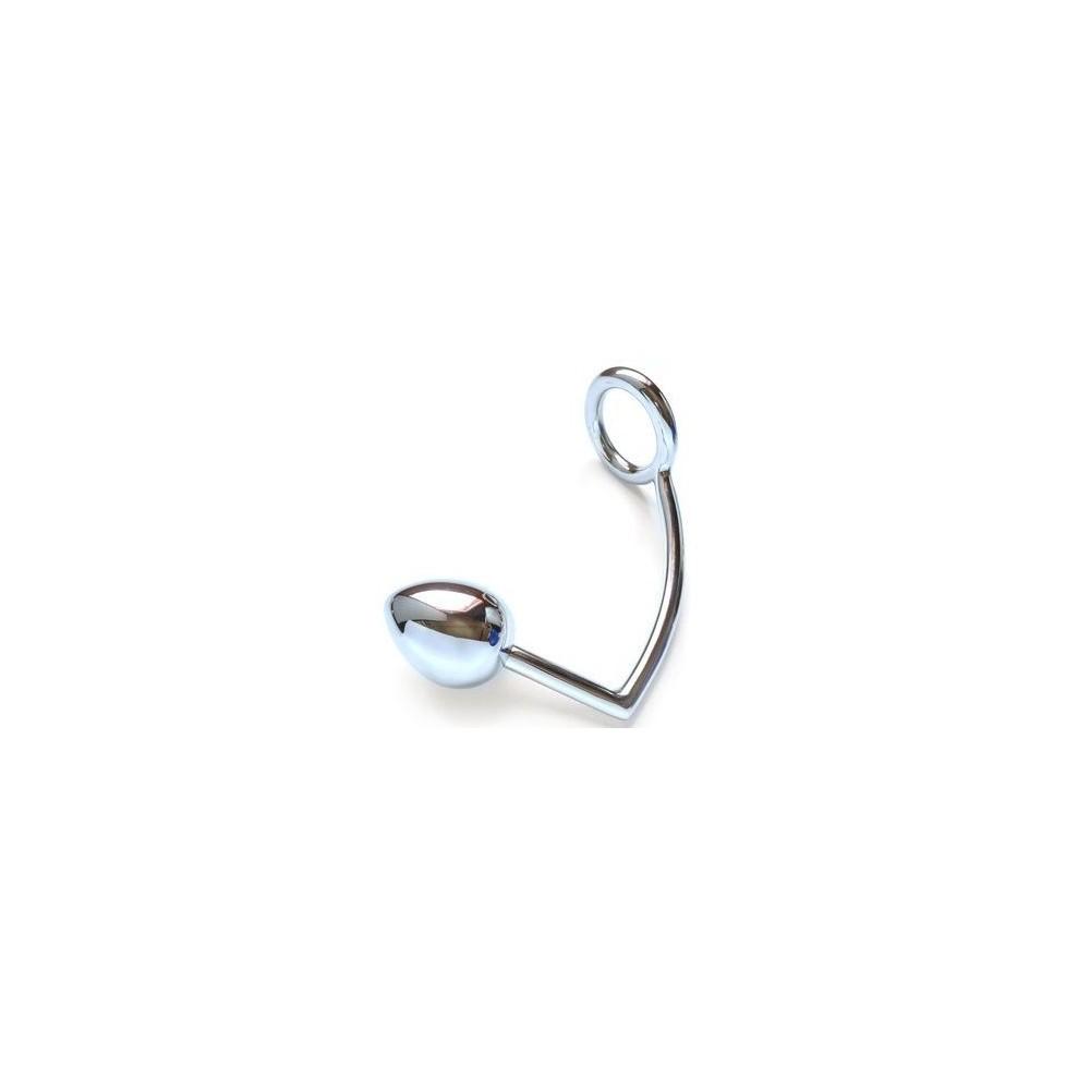 METAL HARD - RING WITH ANAL HOOK 40MM