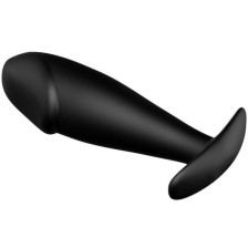 PRETTY LOVE - PLUG ANAL FORME DE PÉNIS EN SILICONE NOIR