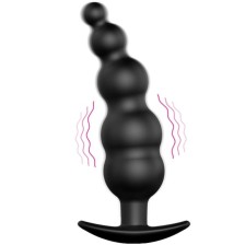 PRETTY LOVE - ANAL PLUG SILICONE EXTRA STIMULATION AND 12 VIBRATION MODES BLACK