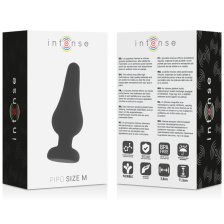 INTENSE - PLUG ANAL PIPO M SILICONE NOIR 11 CM