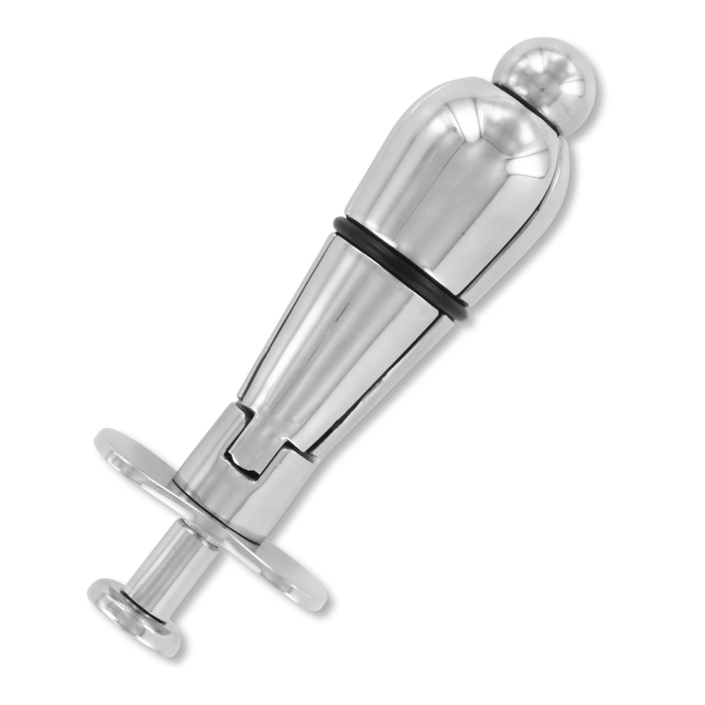 METAL HARD - METAL ANAL PLUG WITH LOCK