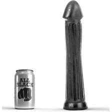 ALL BLACK - DILDO CON PLUG 31 CM